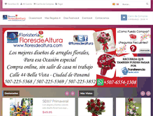 Tablet Screenshot of floresdealtura.com
